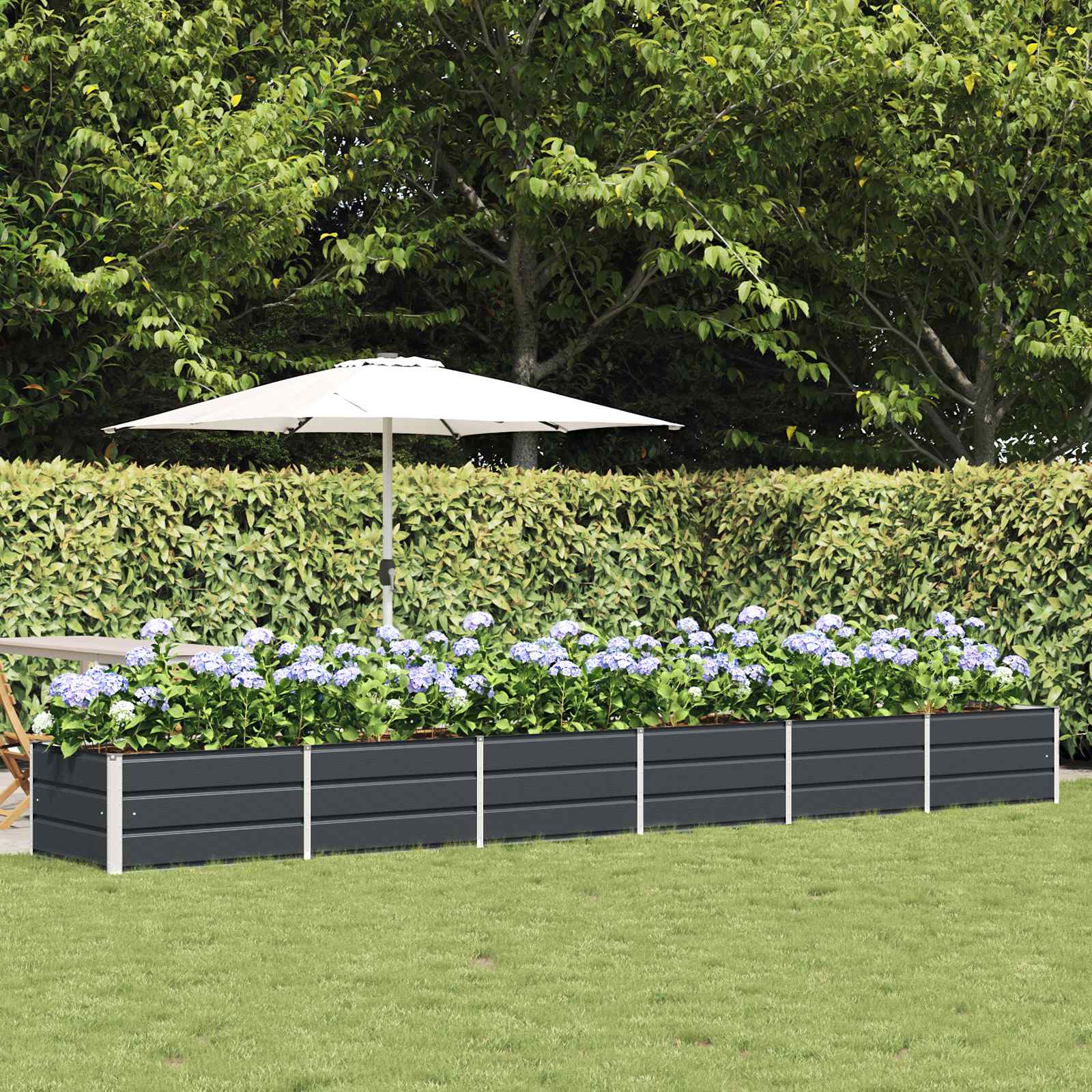 Plantenbak Antraciet 480 x 80 x 45 cm Staal