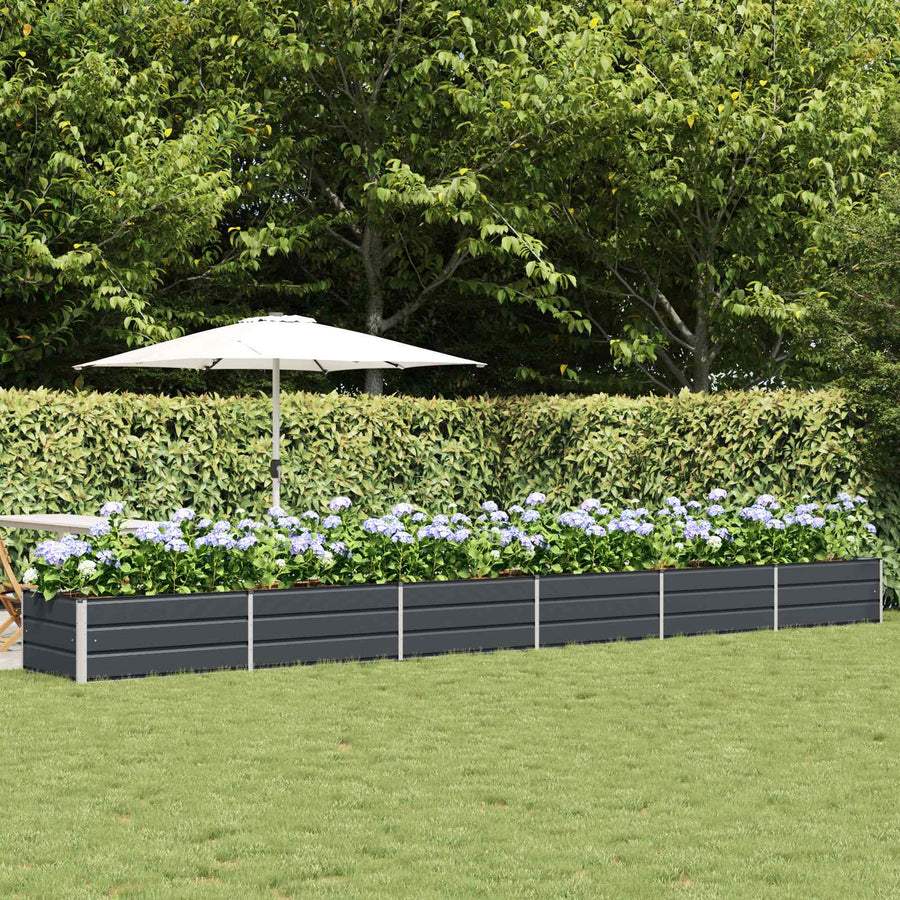 Plantenbak Antraciet 600 x 80 x 45 cm Staal