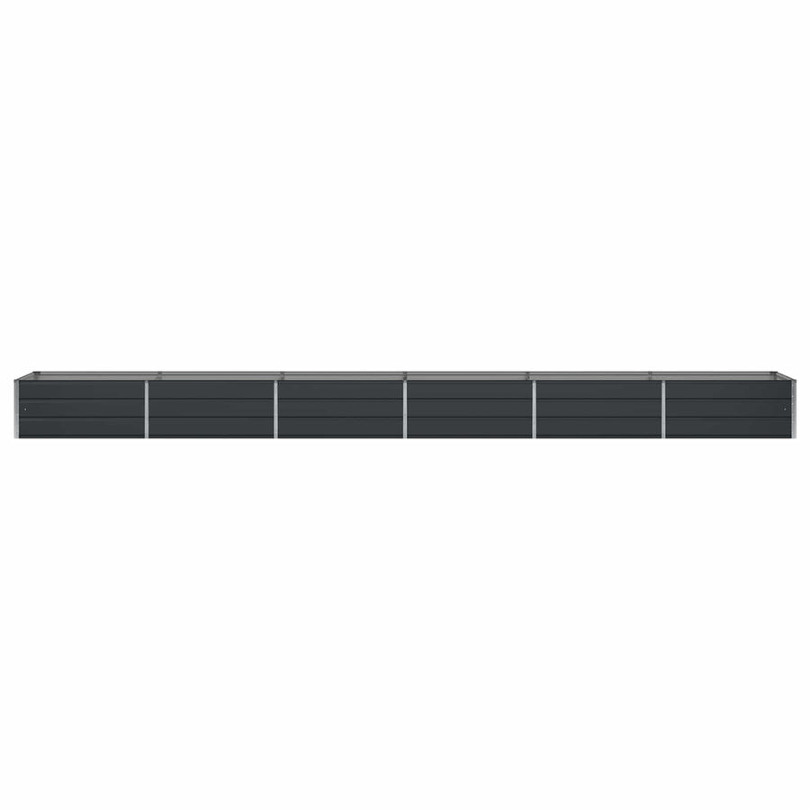 Plantenbak Antraciet 600 x 80 x 45 cm Staal