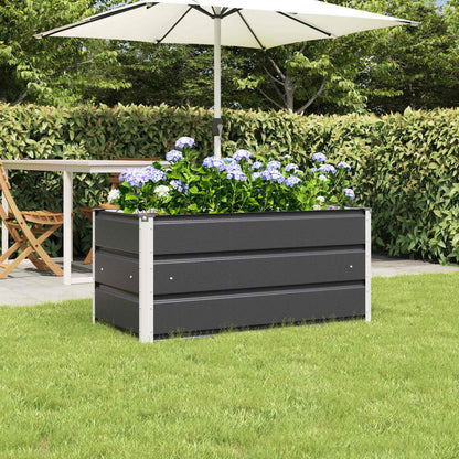 Plantenbak Antraciet 100 x 50 x 45 cm Gegalvaniseerd staal