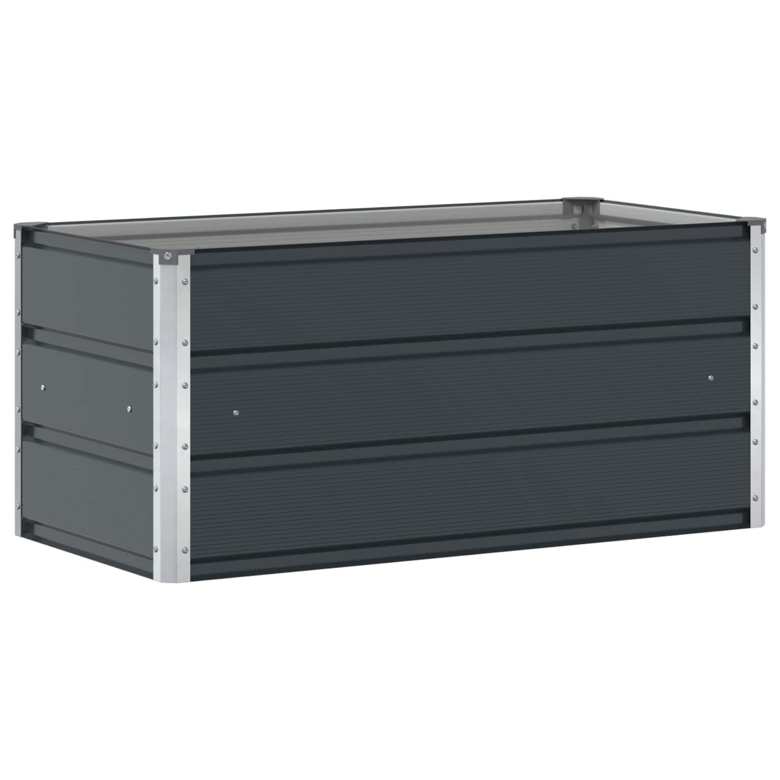 Plantenbak Antraciet 100 x 50 x 45 cm Gegalvaniseerd staal
