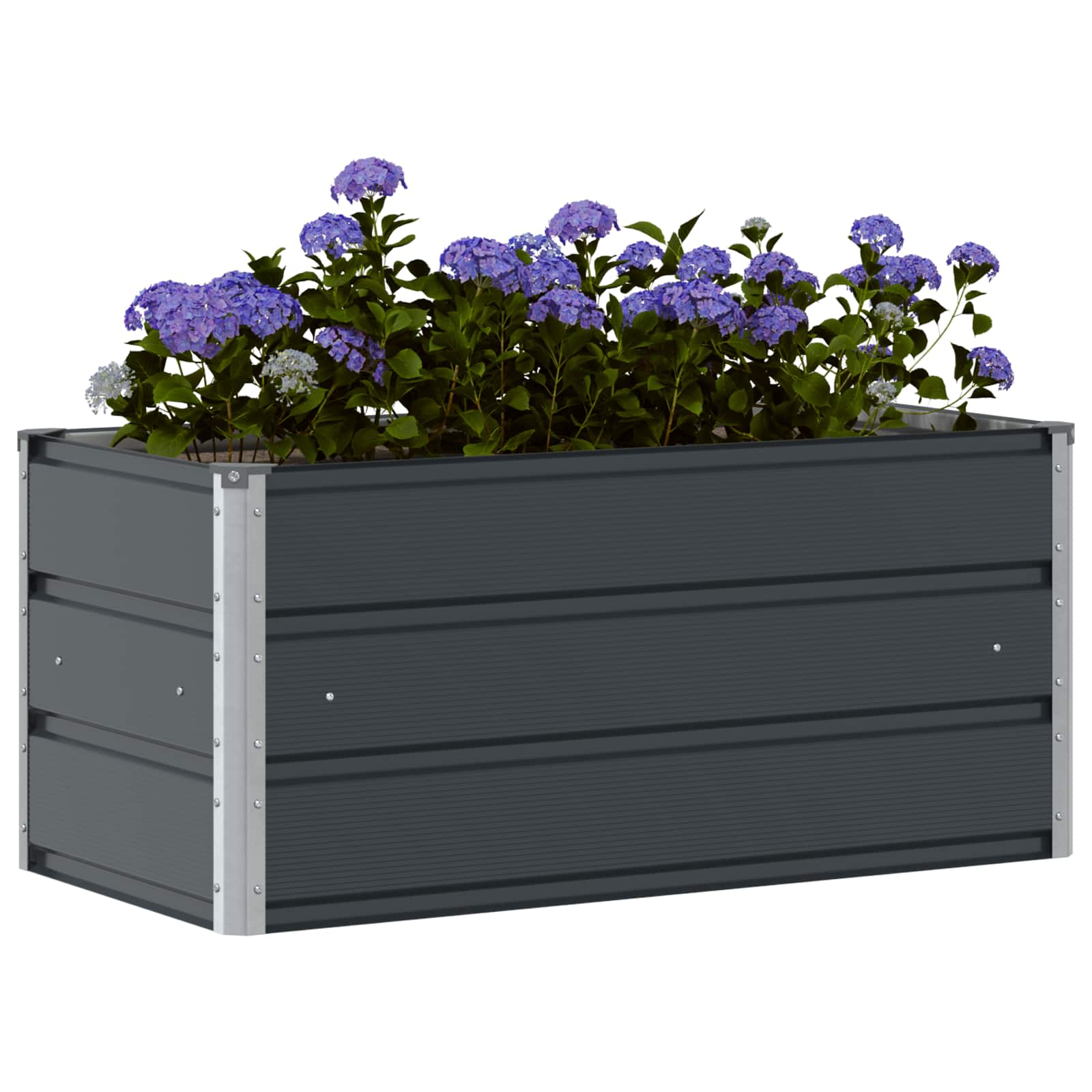 Plantenbak Antraciet 100 x 50 x 45 cm Gegalvaniseerd staal