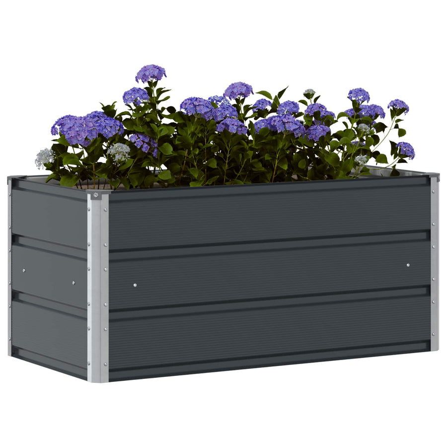 Plantenbak Antraciet 100 x 50 x 45 cm Gegalvaniseerd staal