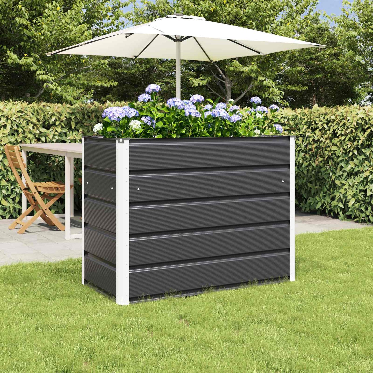 Plantenbak Antraciet 480 x 50 x 45 cm Gegalvaniseerd staal