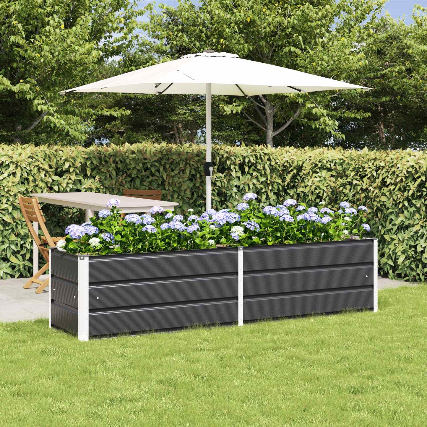 Plantenbak Antraciet 480 x 50 x 45 cm Gegalvaniseerd staal