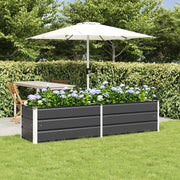 Plantenbak 480x50x45 cm antraciet gegalvaniseerd staal