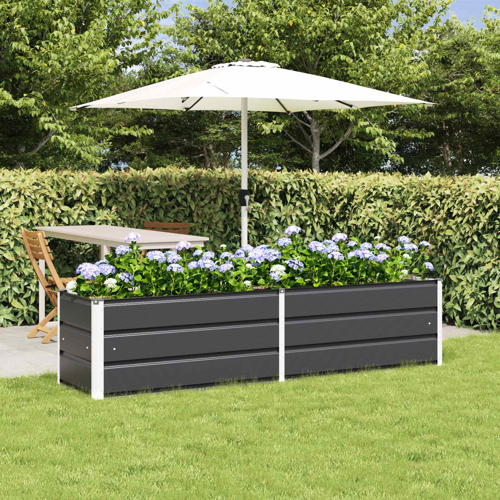 Plantenbak Antraciet 480 x 50 x 45 cm Gegalvaniseerd staal