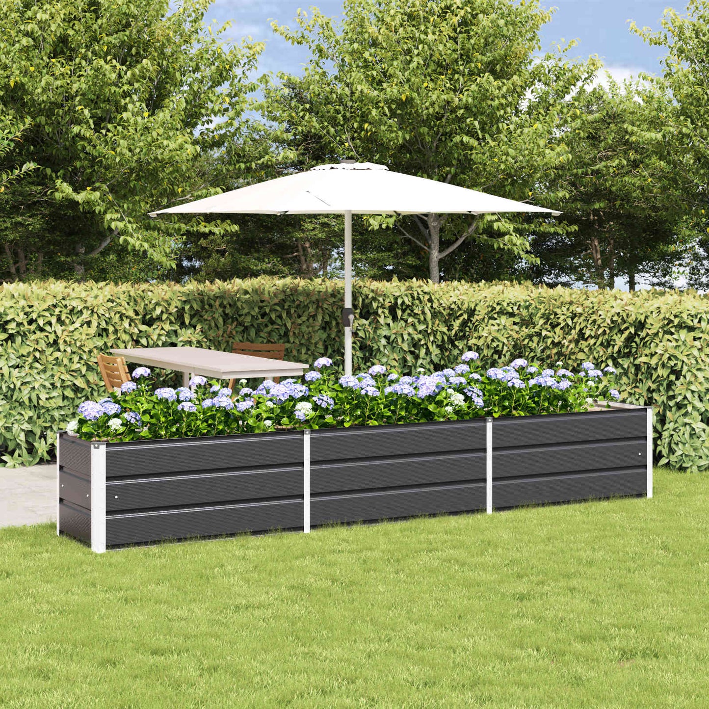 Plantenbak Antraciet 480 x 50 x 45 cm Gegalvaniseerd staal
