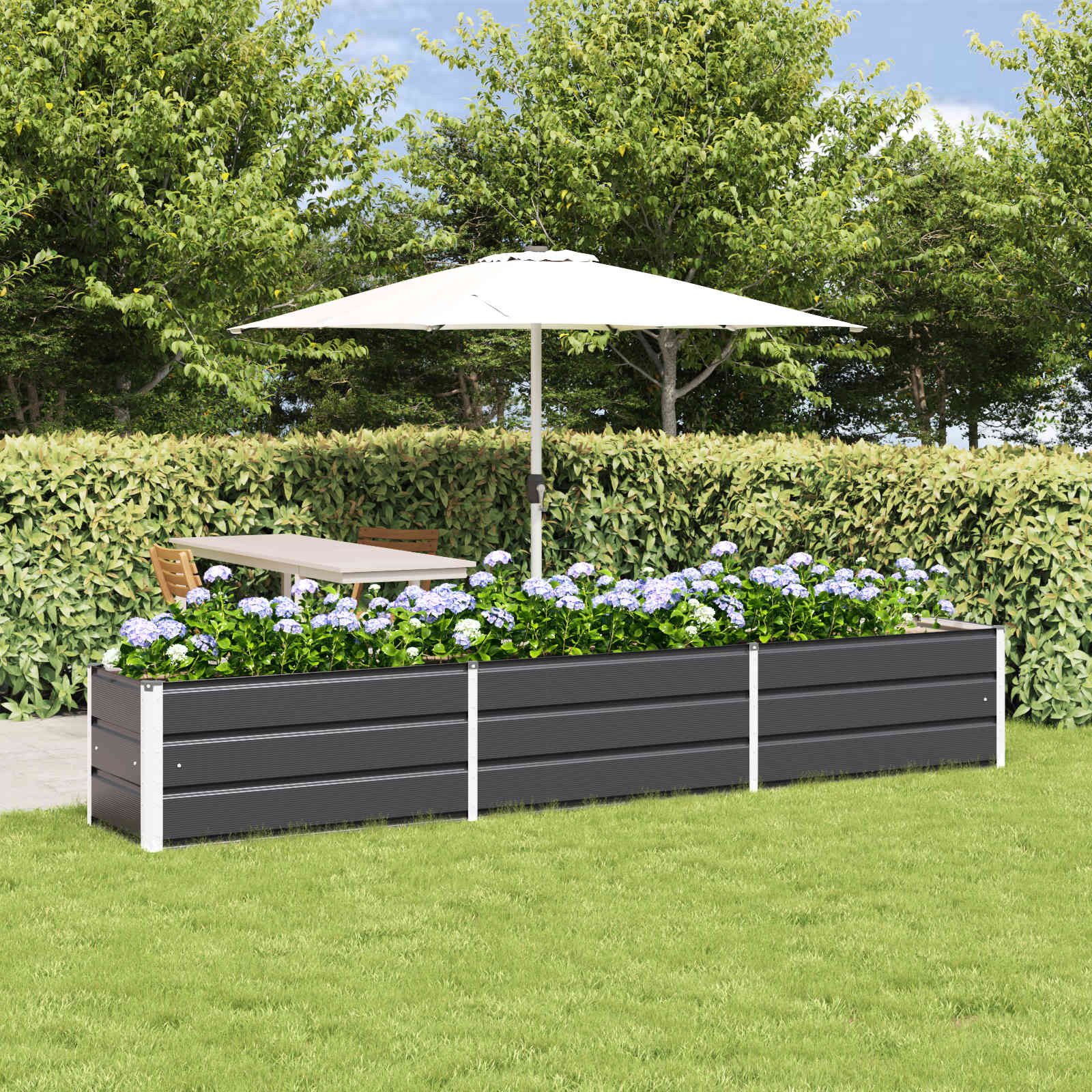 Plantenbak Antraciet 480 x 50 x 45 cm Gegalvaniseerd staal