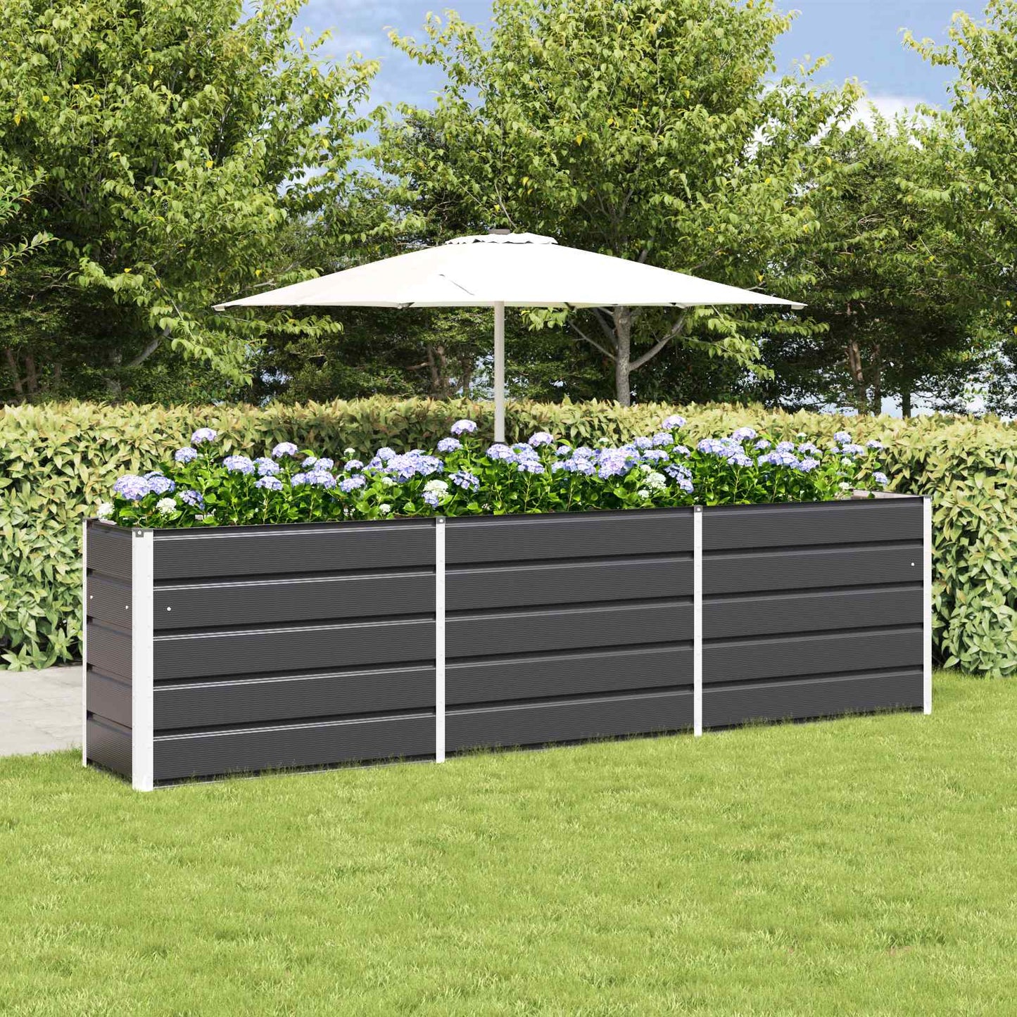 Plantenbak Antraciet 480 x 50 x 45 cm Gegalvaniseerd staal