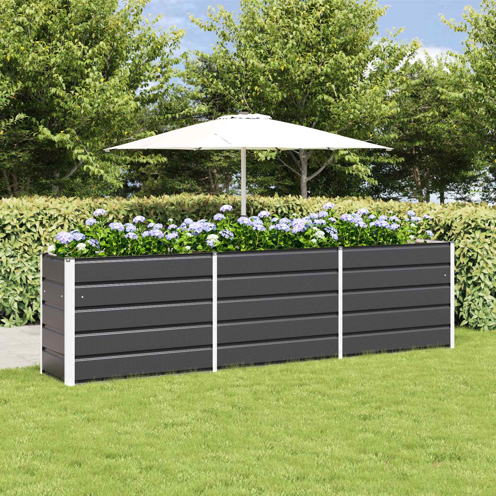 Plantenbak Antraciet 480 x 50 x 45 cm Gegalvaniseerd staal