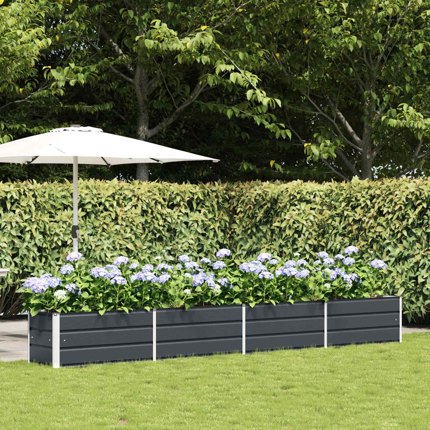 Plantenbak Antraciet 480 x 50 x 45 cm Gegalvaniseerd staal