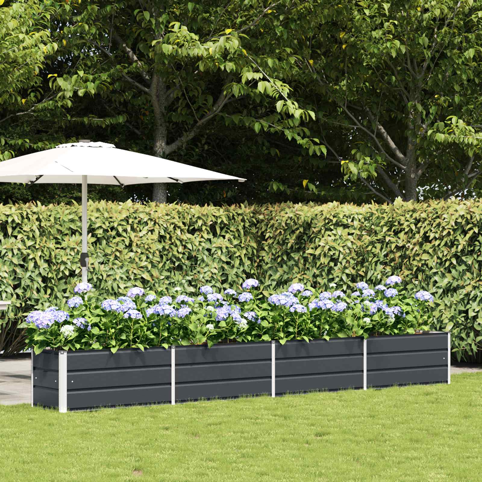 Plantenbak Antraciet 480 x 50 x 45 cm Gegalvaniseerd staal