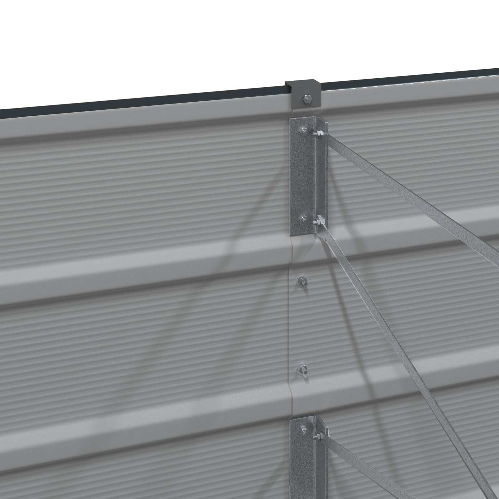 Plantenbak Antraciet 480 x 50 x 45 cm Gegalvaniseerd staal