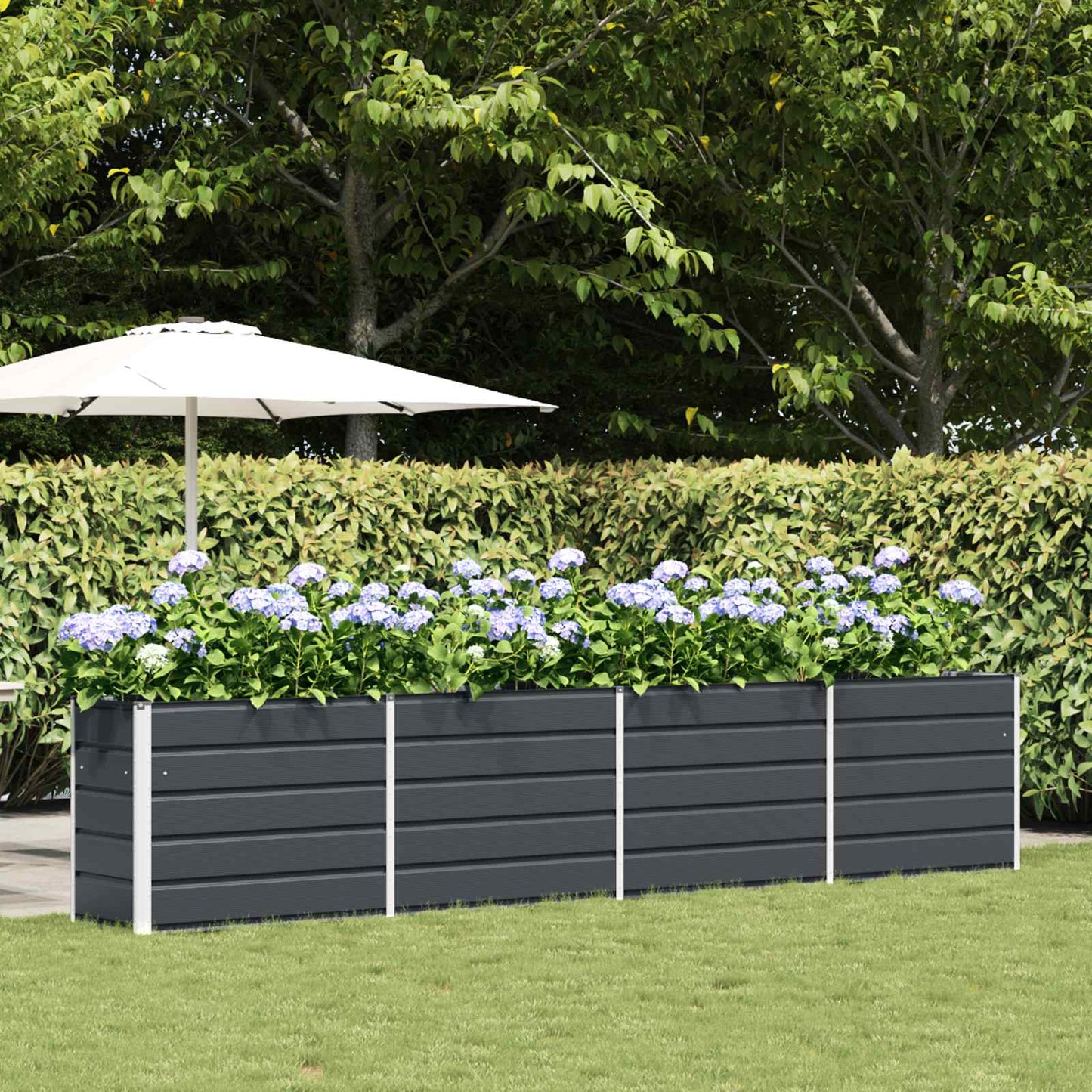 Plantenbak Antraciet 480 x 50 x 45 cm Gegalvaniseerd staal