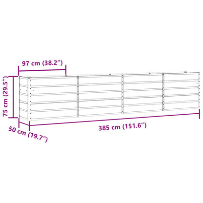 Plantenbak Antraciet 480 x 50 x 45 cm Gegalvaniseerd staal