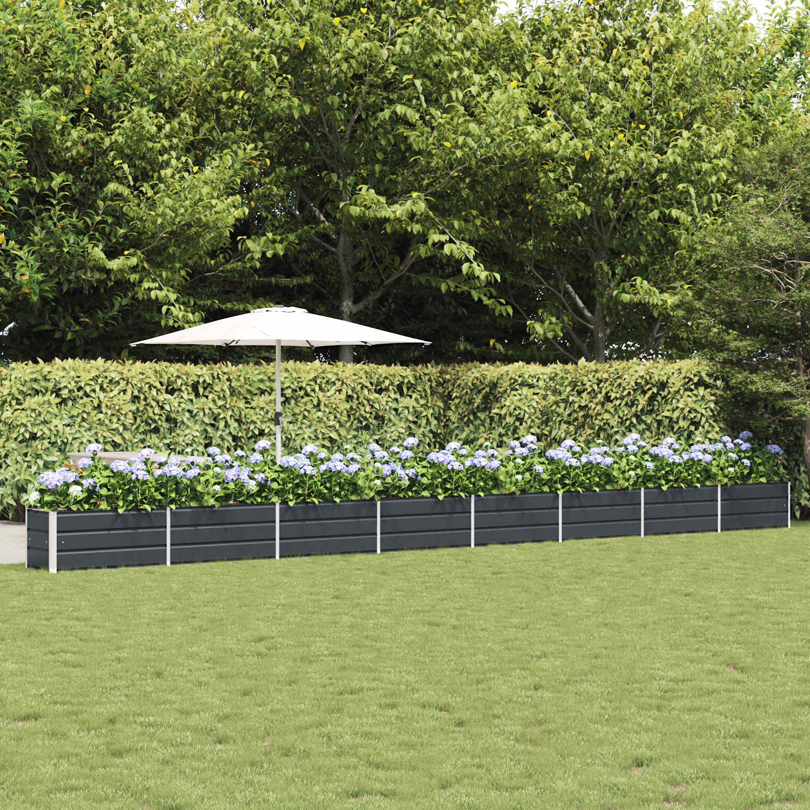 Plantenbak Antraciet 480 x 50 x 45 cm Gegalvaniseerd staal