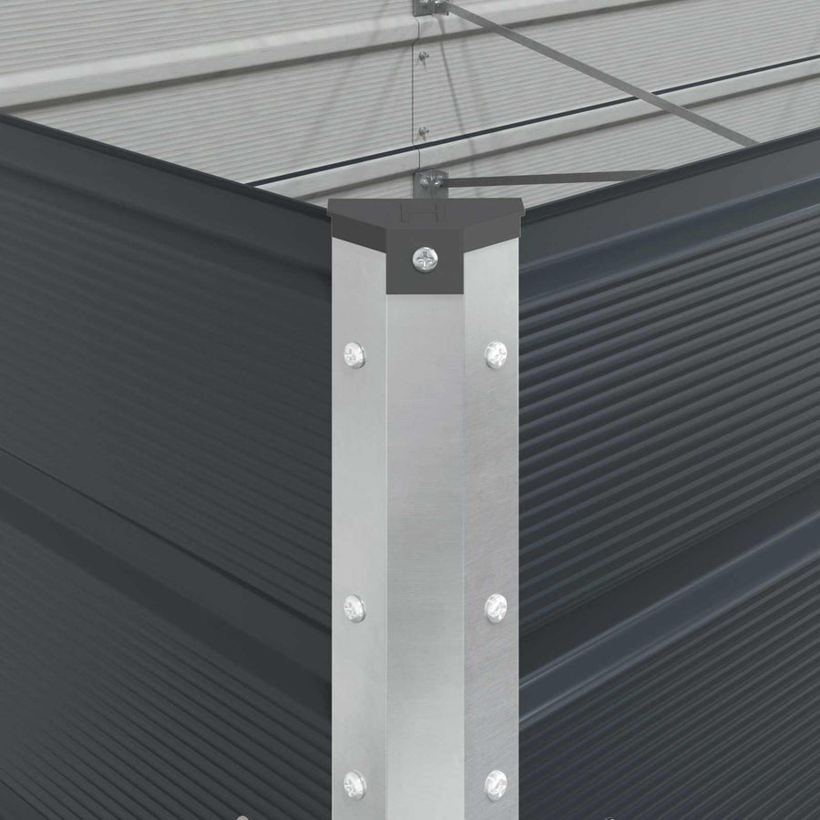 Plantenbak Antraciet 195 x 100 x 45 cm Gegalvaniseerd staal