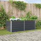Plantenbak 195x100x45 cm antraciet gegalvaniseerd staal