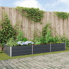Plantenbak 195x100x45 cm gegalvaniseerd staal antraciet