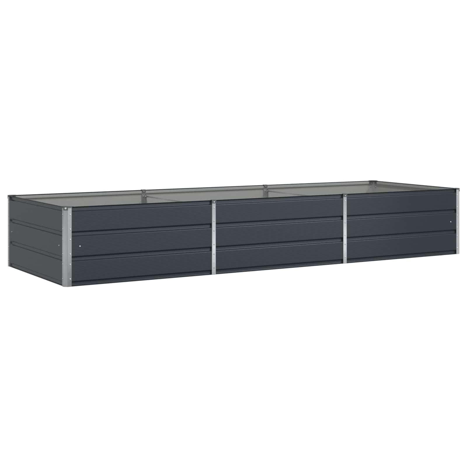 Plantenbak Antraciet 195 x 100 x 45 cm Gegalvaniseerd staal