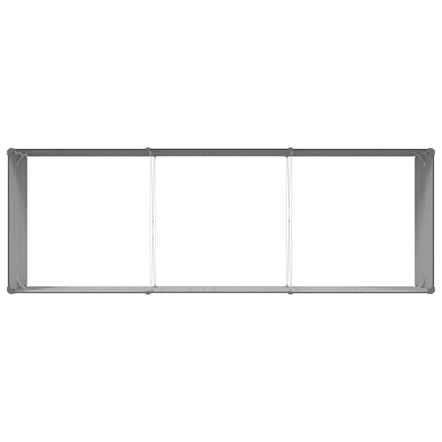 Plantenbak Antraciet 195 x 100 x 45 cm Gegalvaniseerd staal