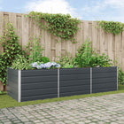 Plantenbak 195x100x75 cm antraciet gegalvaniseerd staal