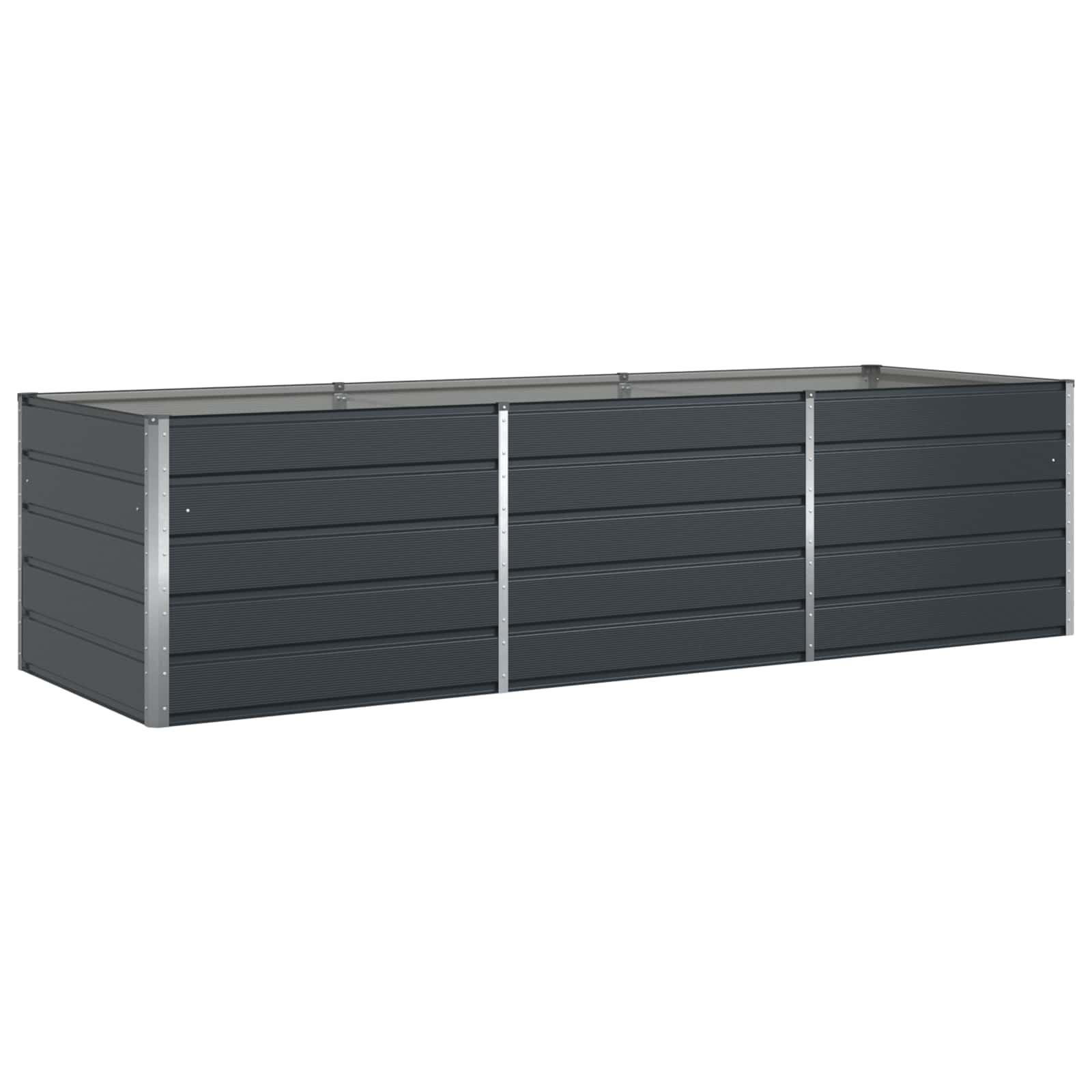 Plantenbak Antraciet 195 x 100 x 45 cm Gegalvaniseerd staal