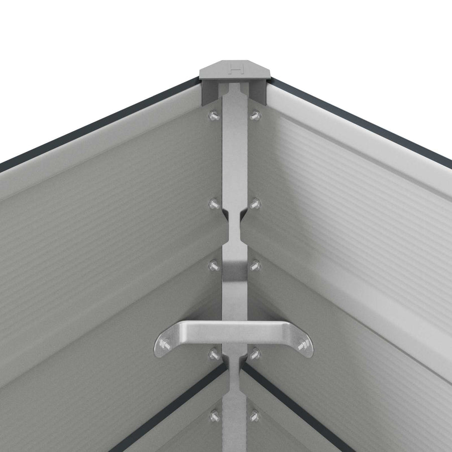 Plantenbak Antraciet 195 x 100 x 45 cm Gegalvaniseerd staal