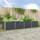 Planter Anthracite 195 x 100 x 45 cm Galvanized steel