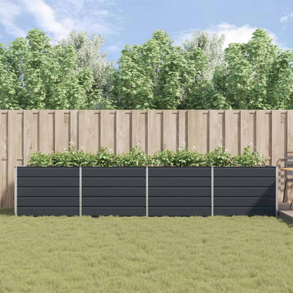 Plantenbak Antraciet 195 x 100 x 45 cm Gegalvaniseerd staal