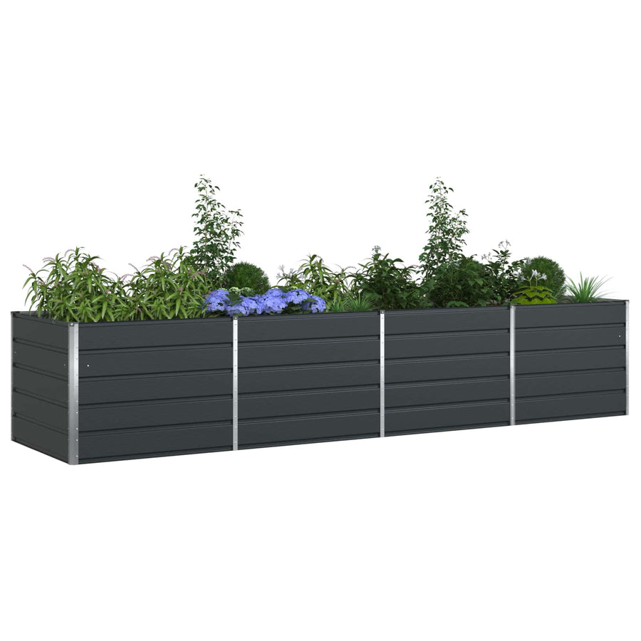 Plantenbak Antraciet 195 x 100 x 45 cm Gegalvaniseerd staal