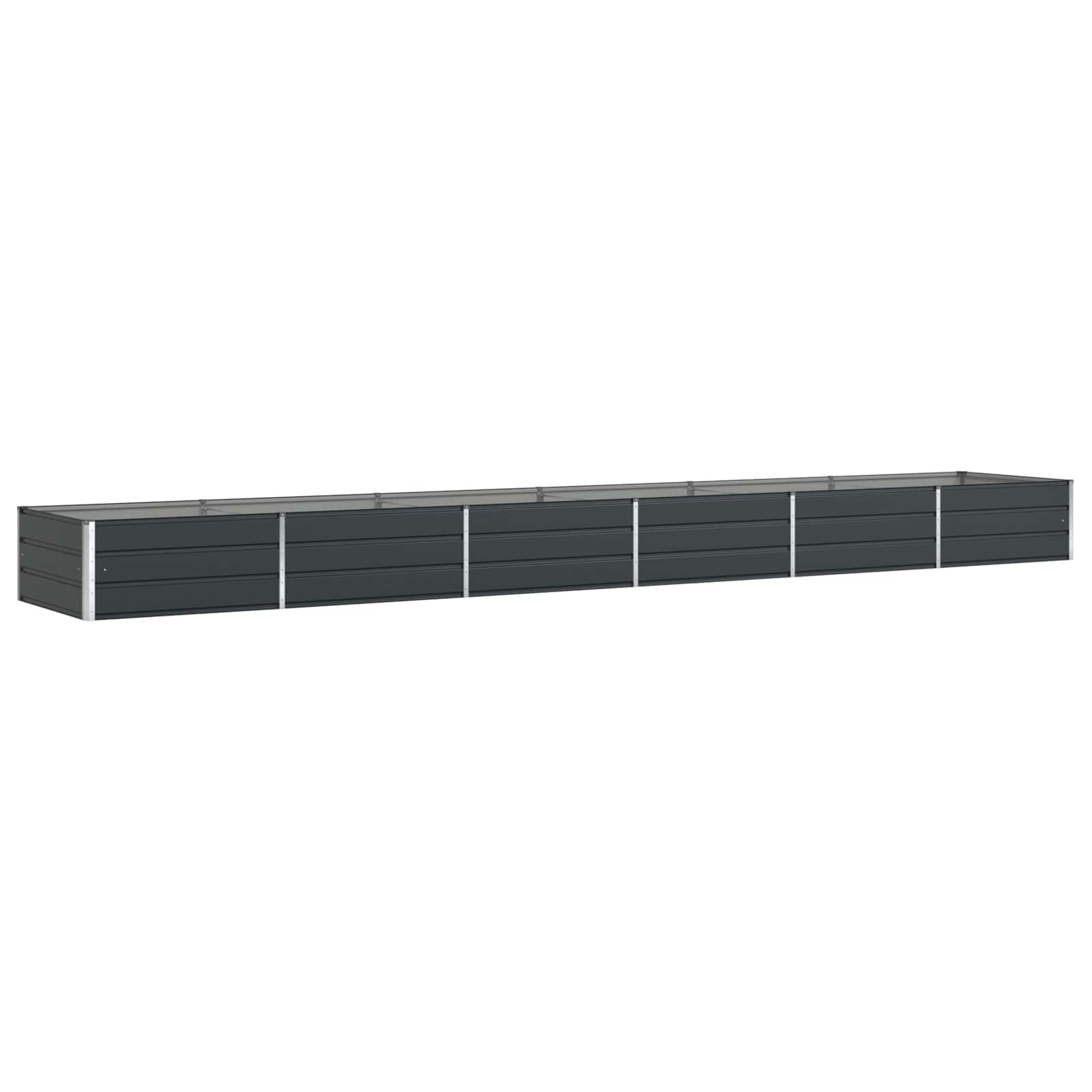 Plantenbak Antraciet 195 x 100 x 45 cm Gegalvaniseerd staal