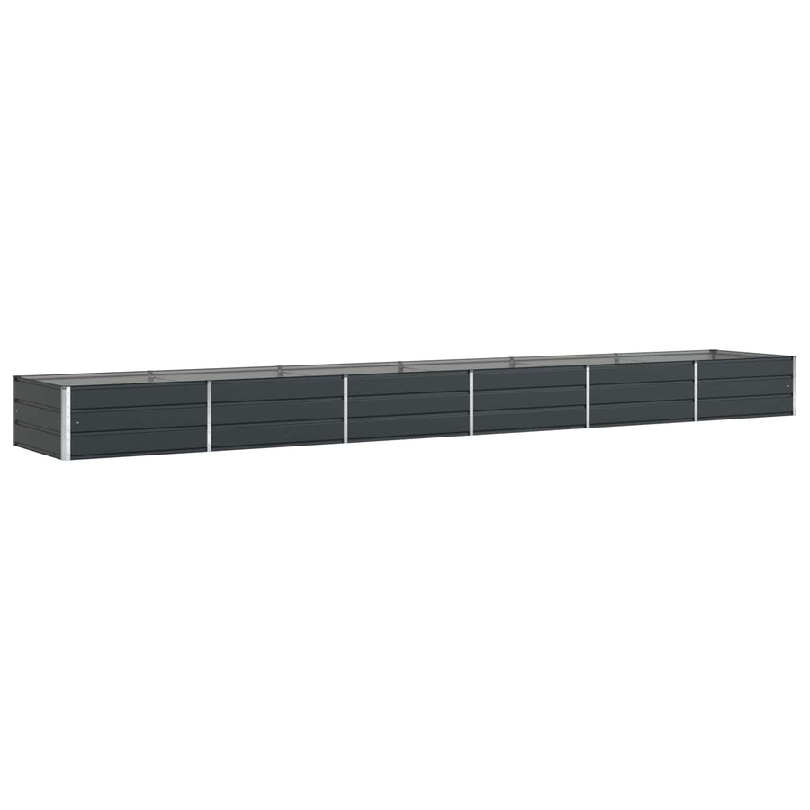 Plantenbak Antraciet 195 x 100 x 45 cm Gegalvaniseerd staal
