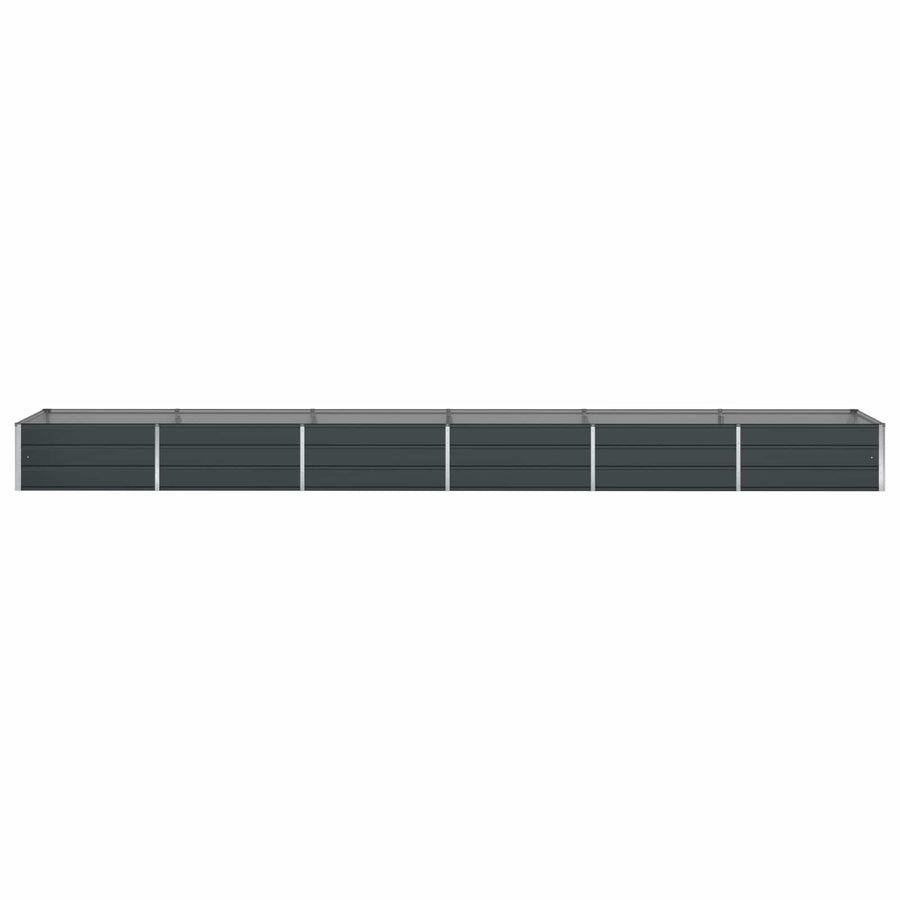 Plantenbak Antraciet 195 x 100 x 45 cm Gegalvaniseerd staal
