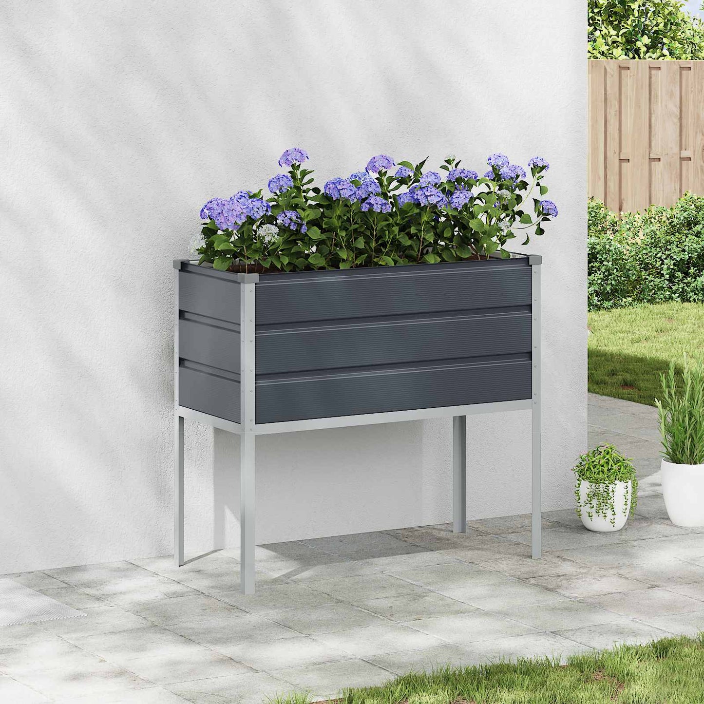 Plantenbak Antraciet 100 x 45 x 90 cm Gegalvaniseerd staal