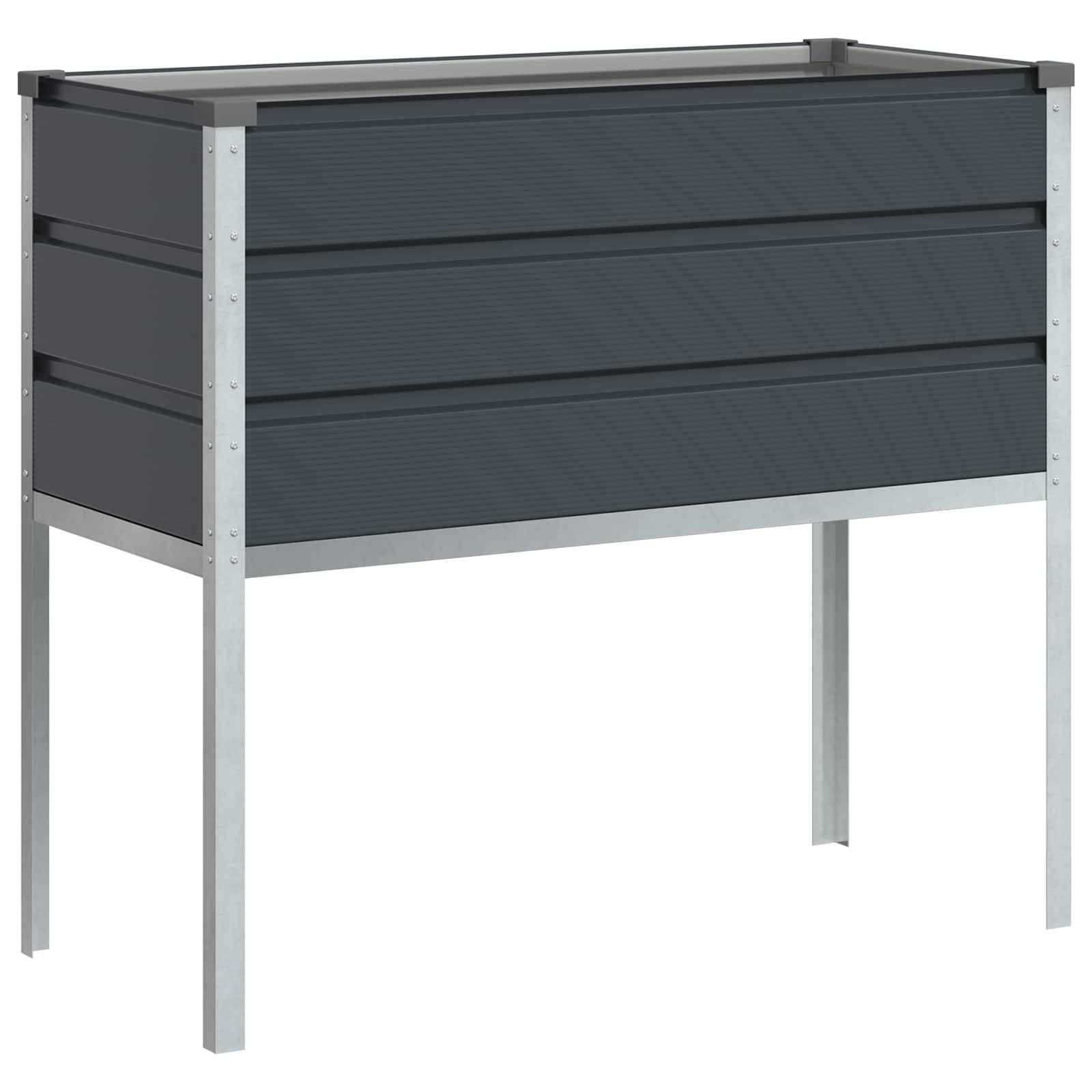 Plantenbak Antraciet 100 x 45 x 90 cm Gegalvaniseerd staal