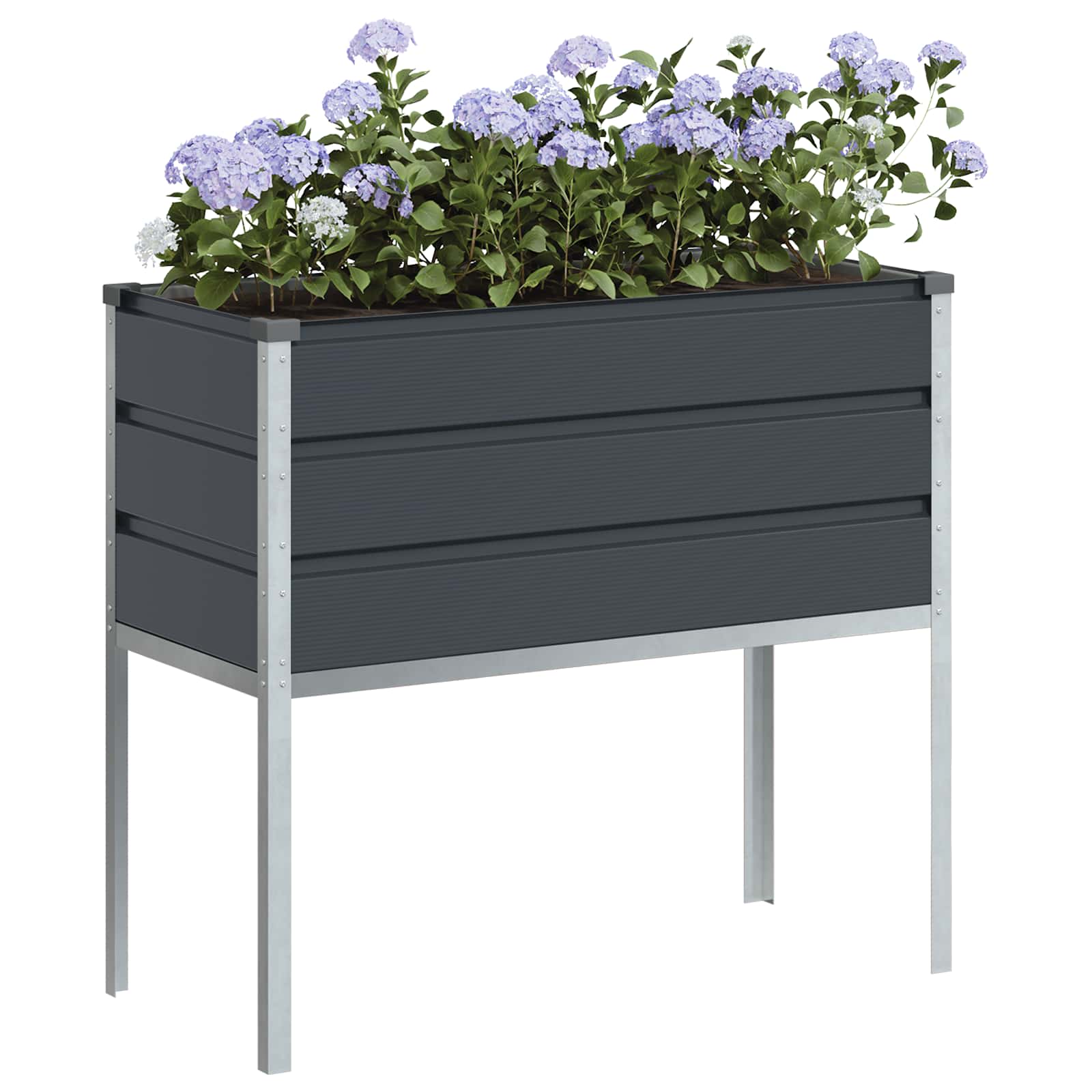 Plantenbak Antraciet 100 x 45 x 90 cm Gegalvaniseerd staal