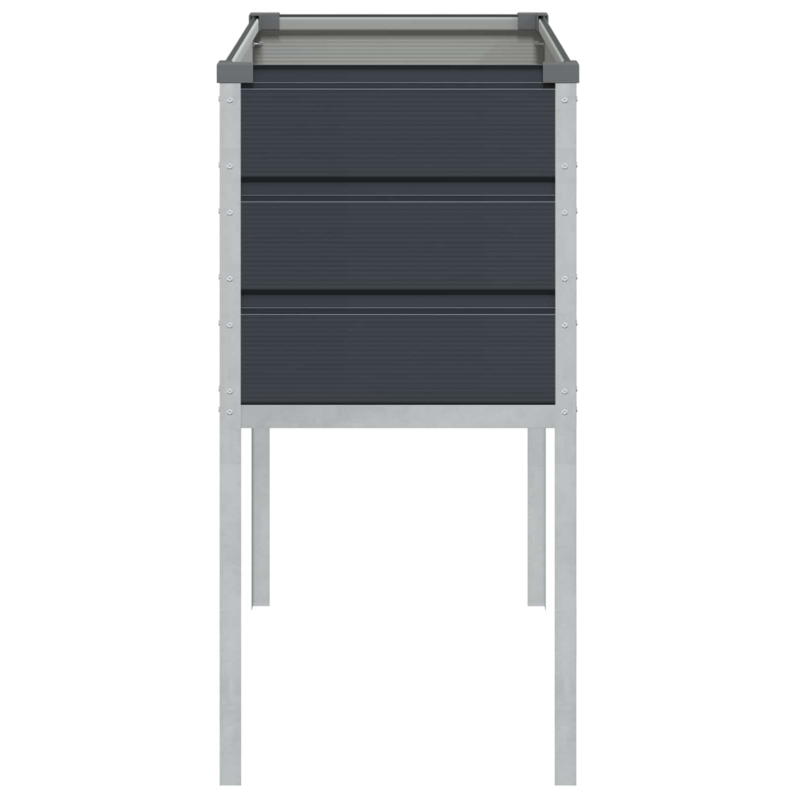 Plantenbak Antraciet 100 x 45 x 90 cm Gegalvaniseerd staal