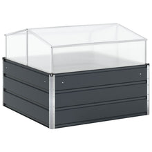 Plantenbak Antraciet 100 x 100 x 77 cm Gegalvaniseerd staal