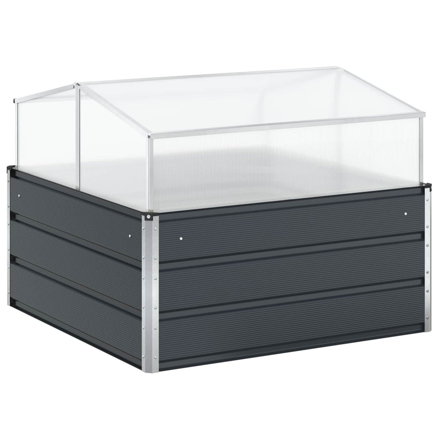Plantenbak Antraciet 100 x 100 x 77 cm Gegalvaniseerd staal