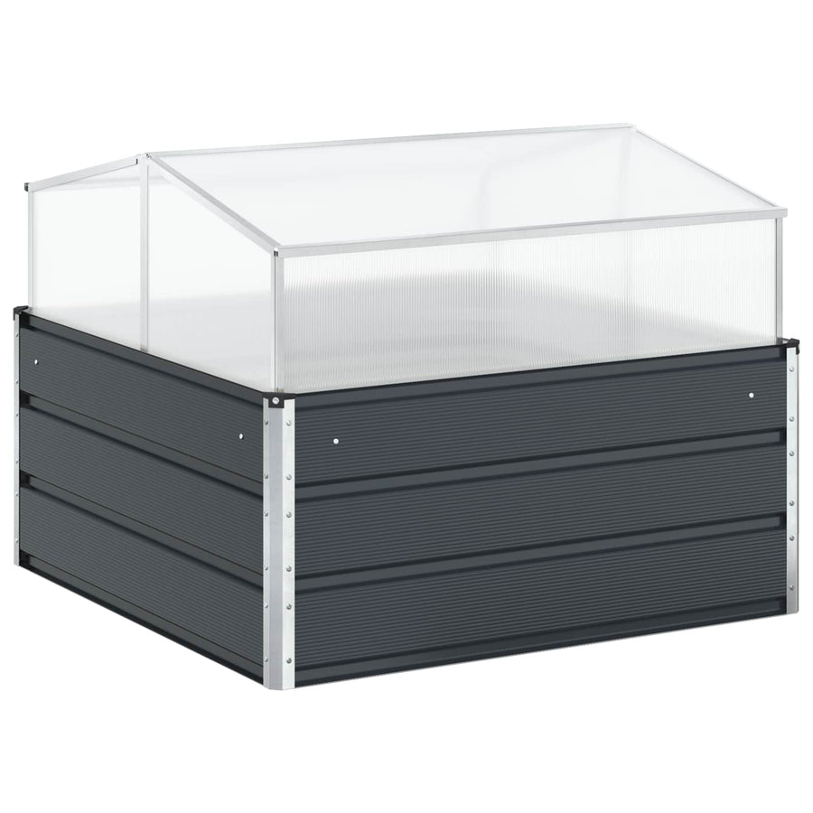 Plantenbak Antraciet 100 x 100 x 77 cm Gegalvaniseerd staal