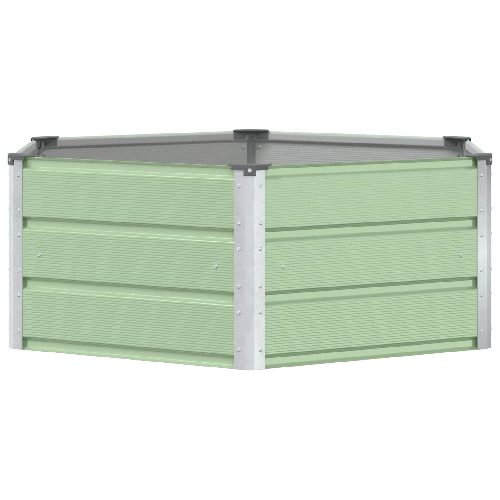 Plantenbak Pastel Groen 129 x 129 x 45 cm Staal