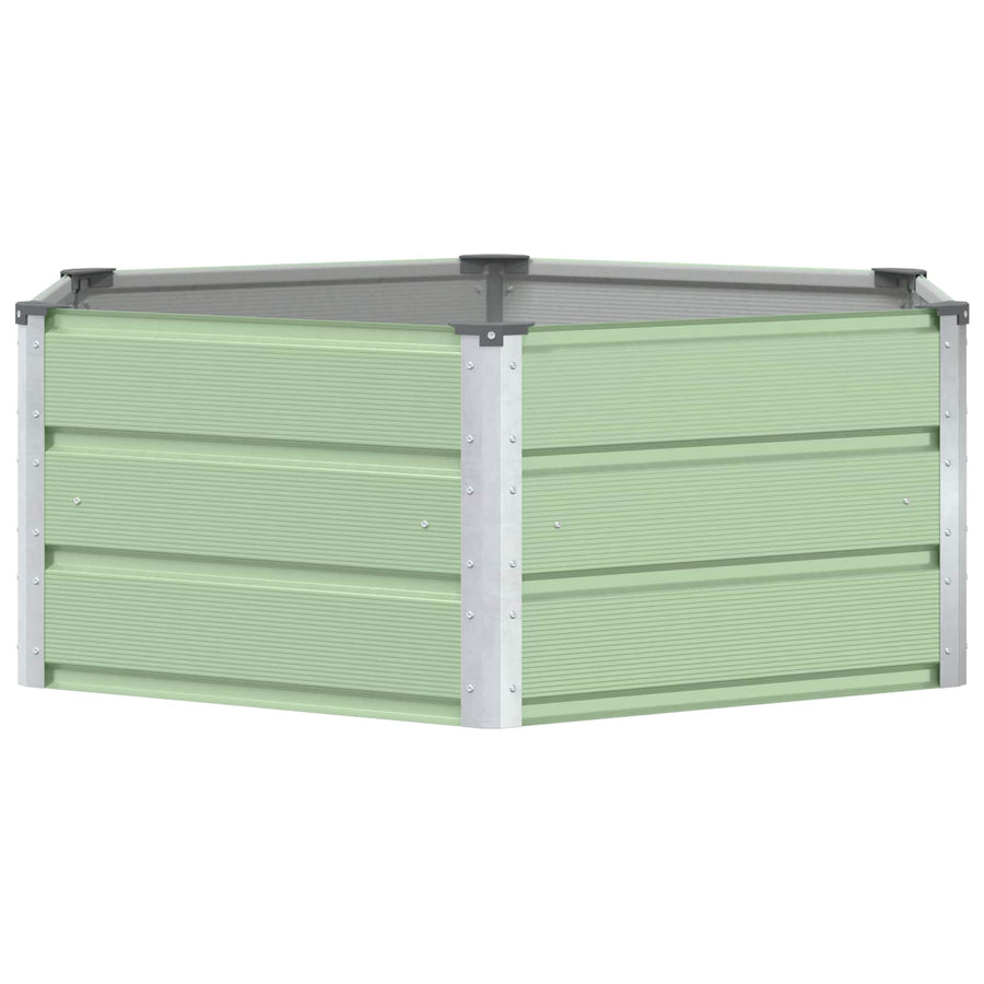 Plantenbak Pastel Groen 129 x 129 x 45 cm Staal