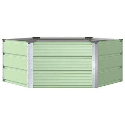 Plantenbak Pastel Groen 129 x 129 x 45 cm Staal