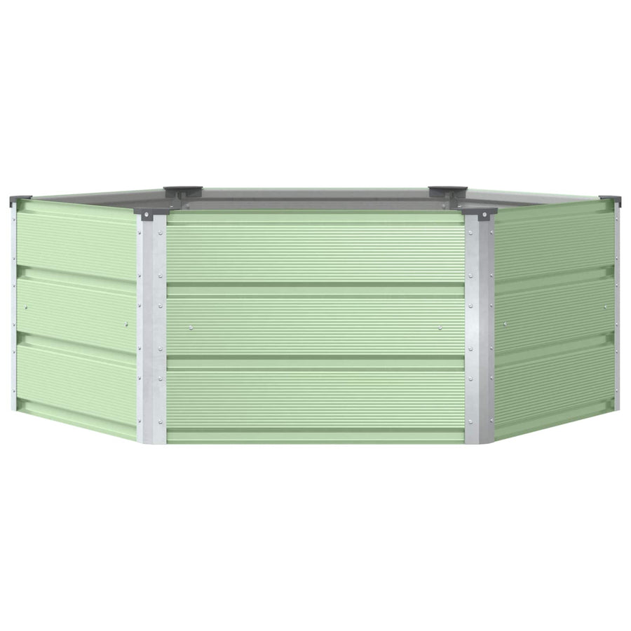 Plantenbak Pastel Groen 129 x 129 x 45 cm Staal