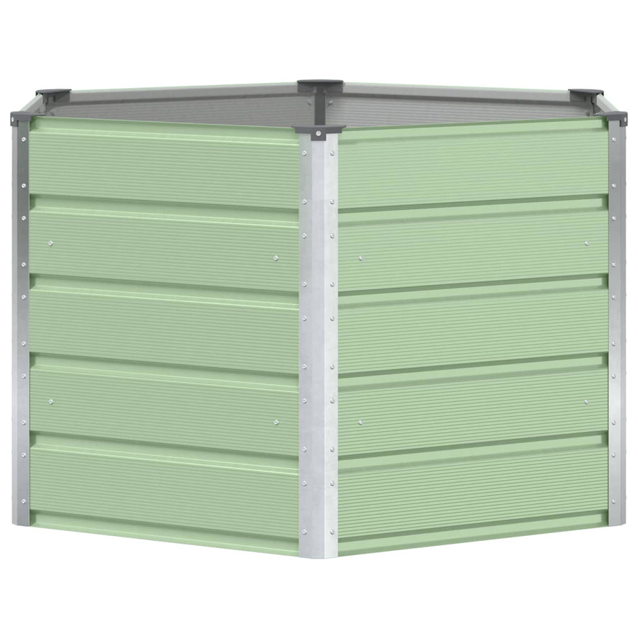 Plantenbak Pastel Groen 129 x 129 x 75 cm Staal