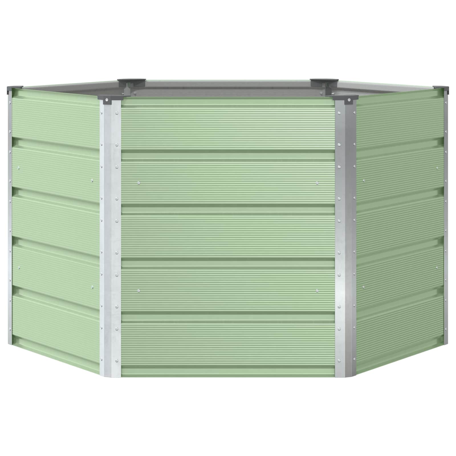 Plantenbak Pastel Groen 129 x 129 x 75 cm Staal