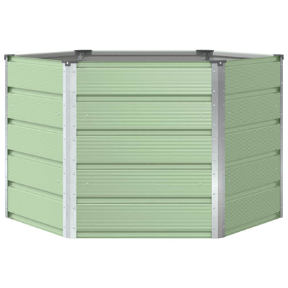 Plantenbak Pastel Groen 129 x 129 x 75 cm Staal
