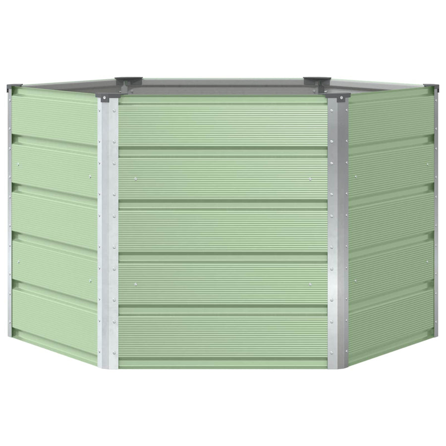 Plantenbak Pastel Groen 129 x 129 x 75 cm Staal